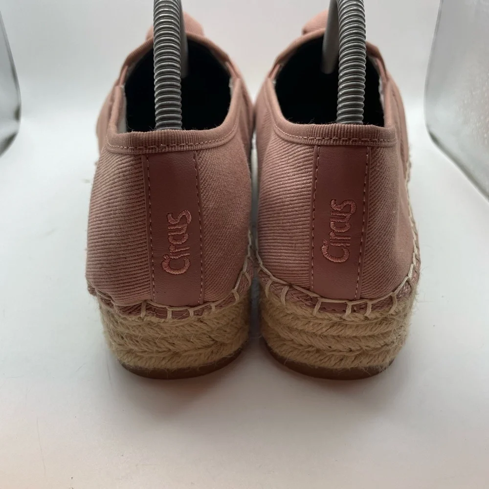 Circus by Sam Edelman Columbia pink espadrilles platform loafers size 11